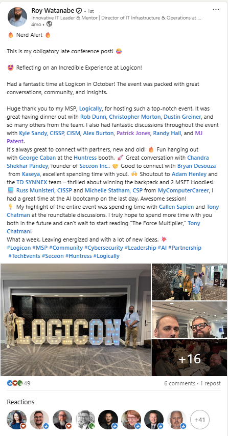 LogicON Testimonial 5